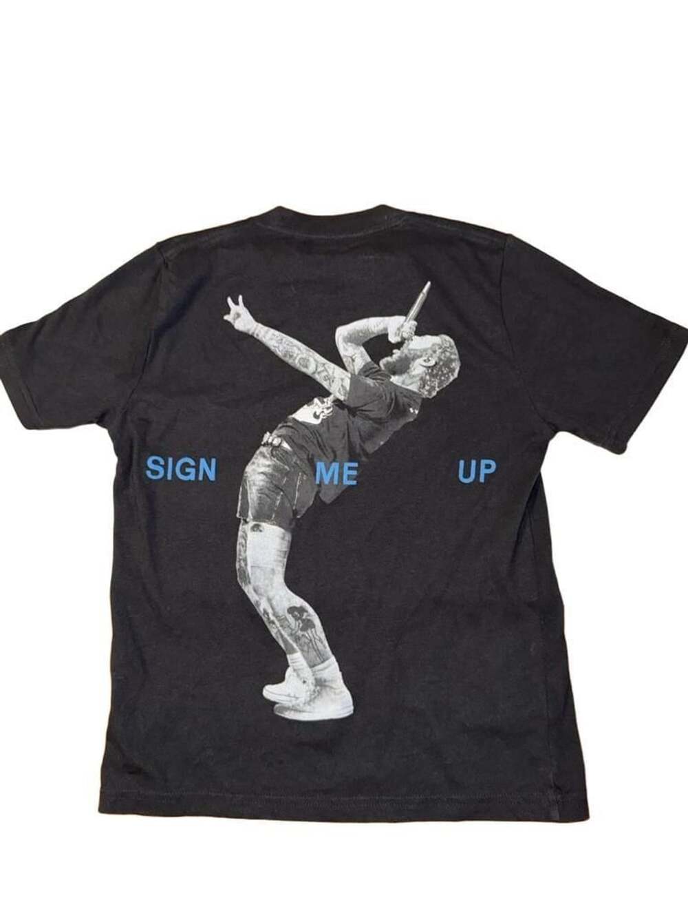 abercrombie kids Post Malone T-Shirt Size 9/10 Black Graphic Tee